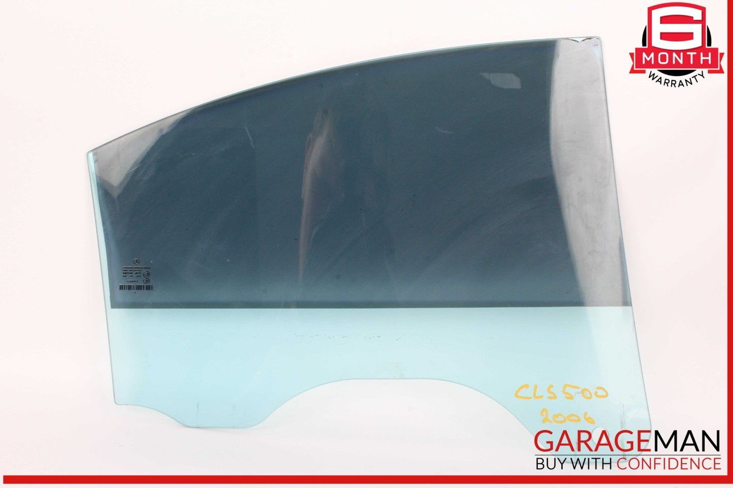 06-11 Mercedes W219 CLS500 CLS550 Rear Left Driver Side Door Window Glass