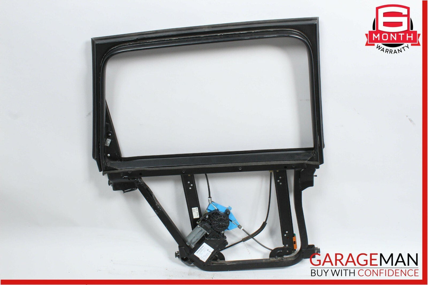 03-06 Porsche Cayenne 955 Rear Left Door Frame w/ Window Regulator OEM