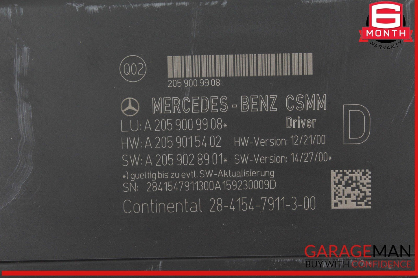 15-20 Mercedes W205 C300 C350e Front Left Driver Side Seat Control Module OEM