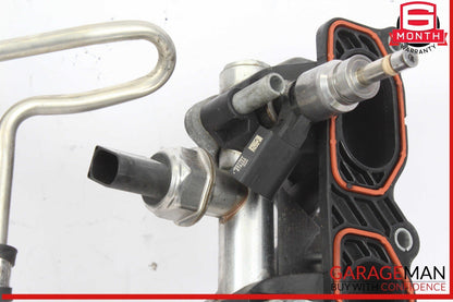 09-12 Audi Q5 Left and Right Lower Intake Manifold Fuel Rail w/ Injectors OEM