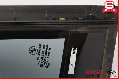 11-16 BMW 525i 535i 550i Rear Right Side Quarter Window Glass OEM
