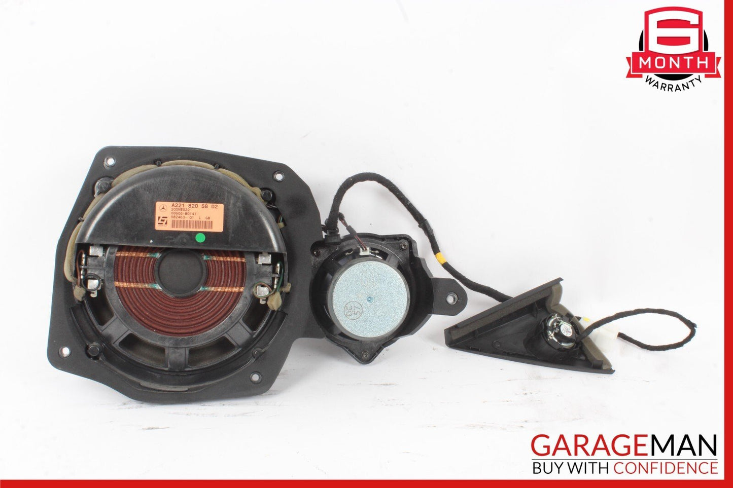 07-09 Mercedes W221 S550 S600 Front Left Side Door Speaker Logic 7 Set of 2 Pc
