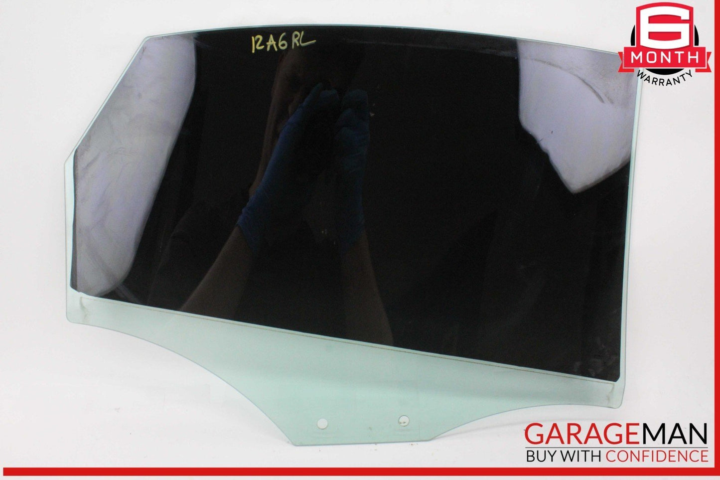 12-18 Audi A6 S6 Rear Left Driver Side Door Window Glass OEM