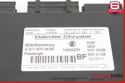 03-12 Mercedes X164 GL450 CLS550 CLS63 AMG Front Right Seat Control Module Unit