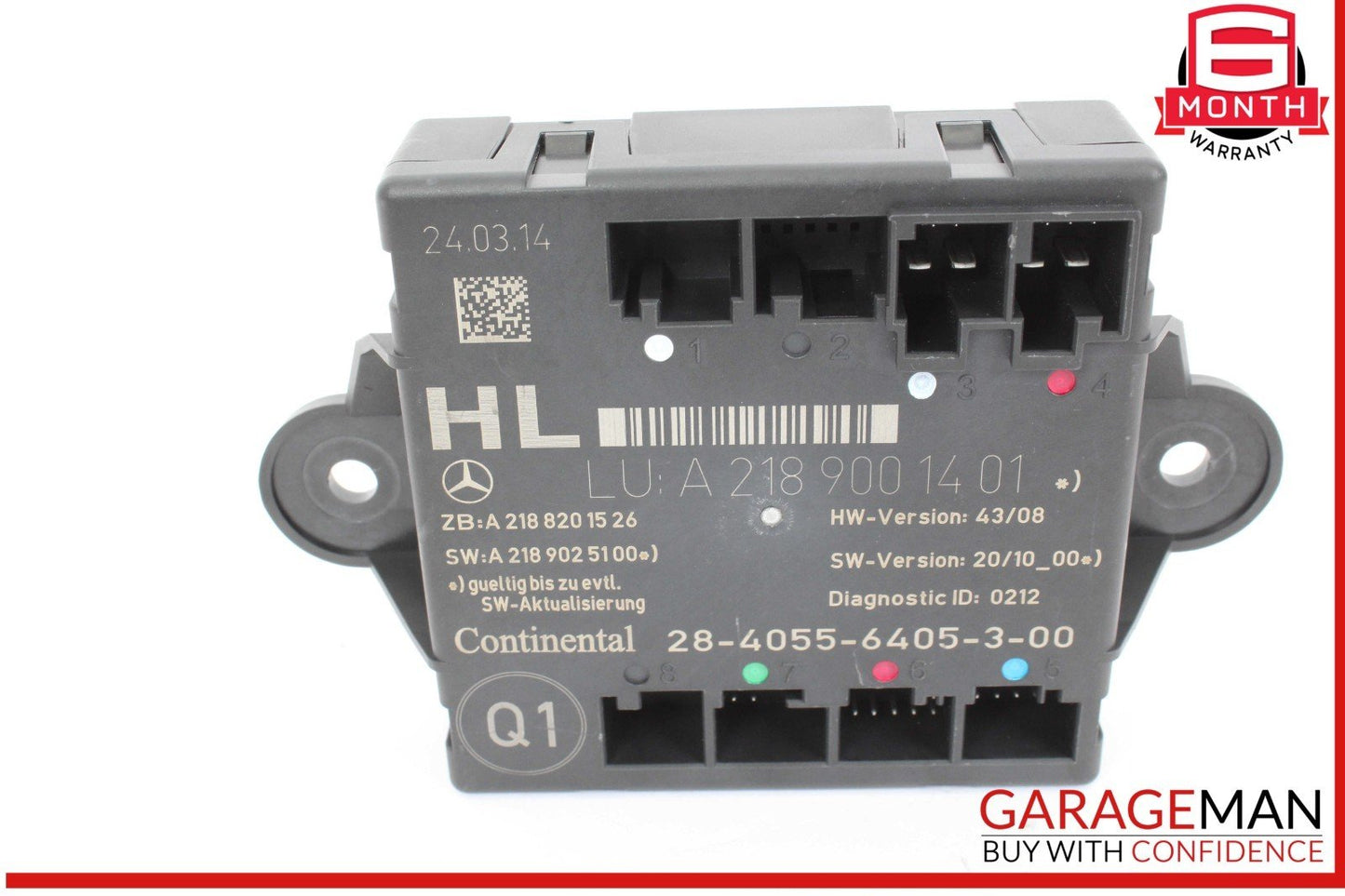 08-18 Mercedes W204 C250 CGI Rear Left Side Door Control Module Unit OEM