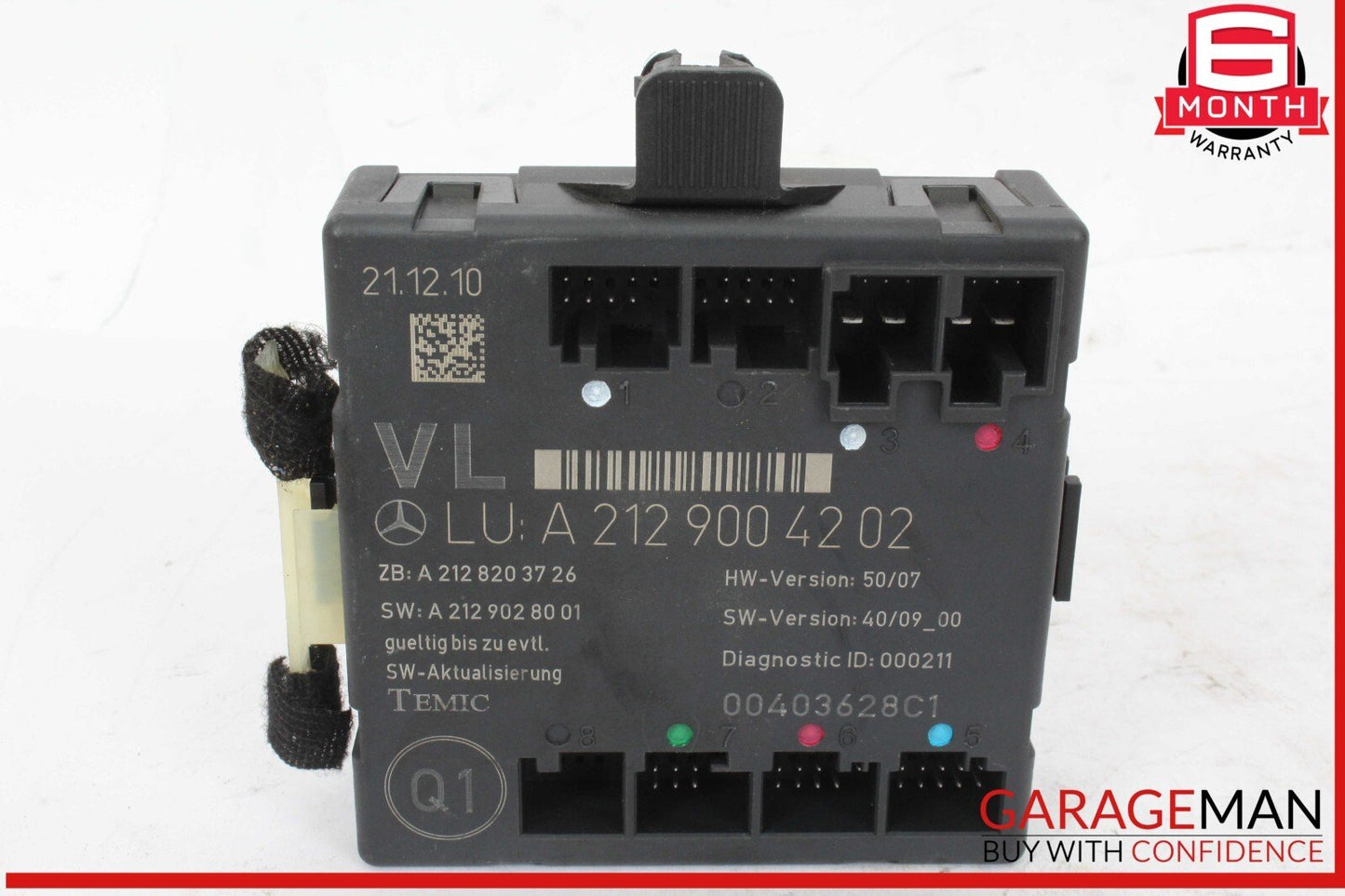 08-18 Mercedes W204 C300 Front Left Driver Side Door Control Module Unit OEM