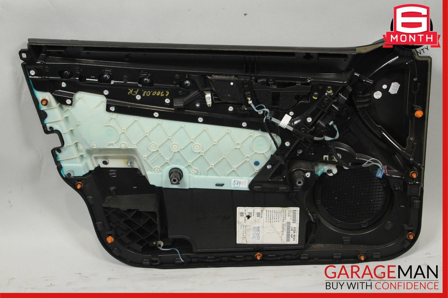 08-11 Mercedes W204 C300 Front Right Passenger Side Interior Door Panel Black