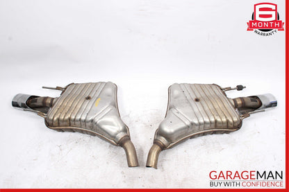 07-09 Mercedes W221 S450 S550 AMG Sport Rear Exhaust Muffler Tips Set of 2 Pc