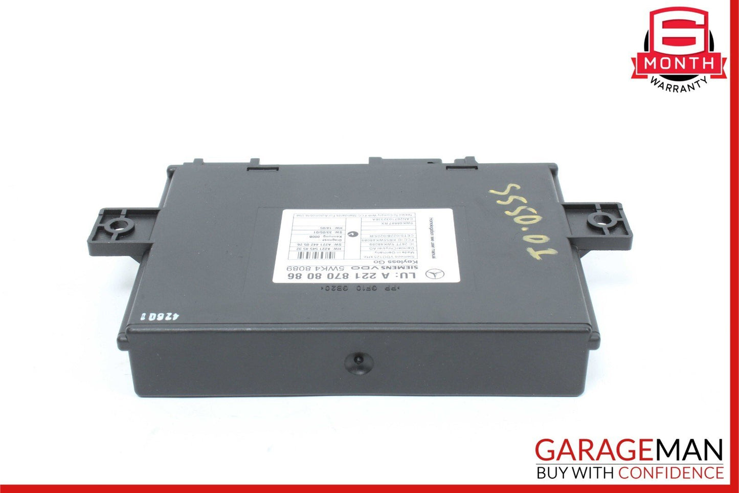 07-10 Mercedes W221 S550 S600 Keyless Go Control Module Unit 2218708086 OEM