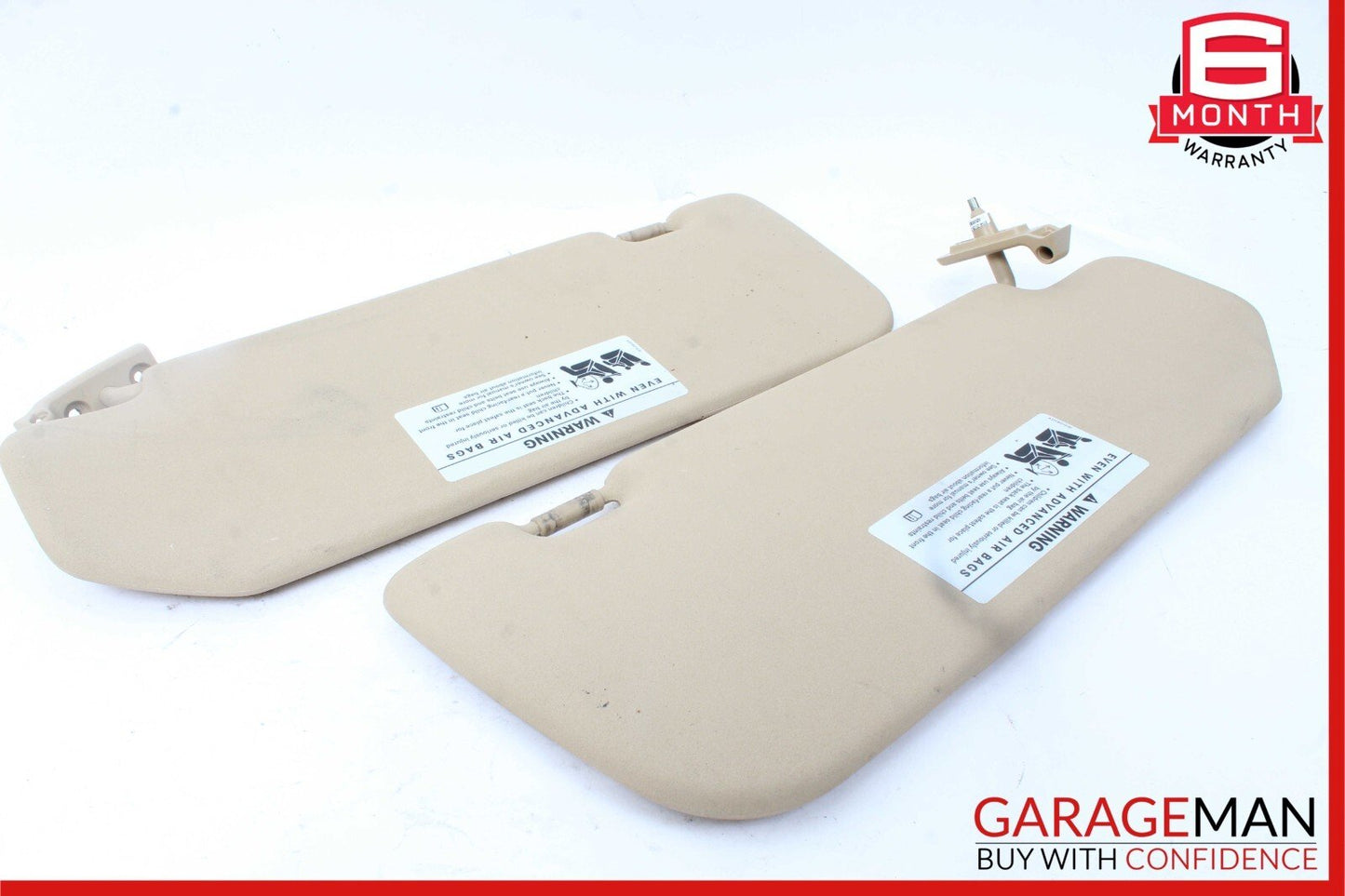 06-08 Mercedes W251 R350 Front Left & Right Sun Visor Sunvisor Shade Set Brown