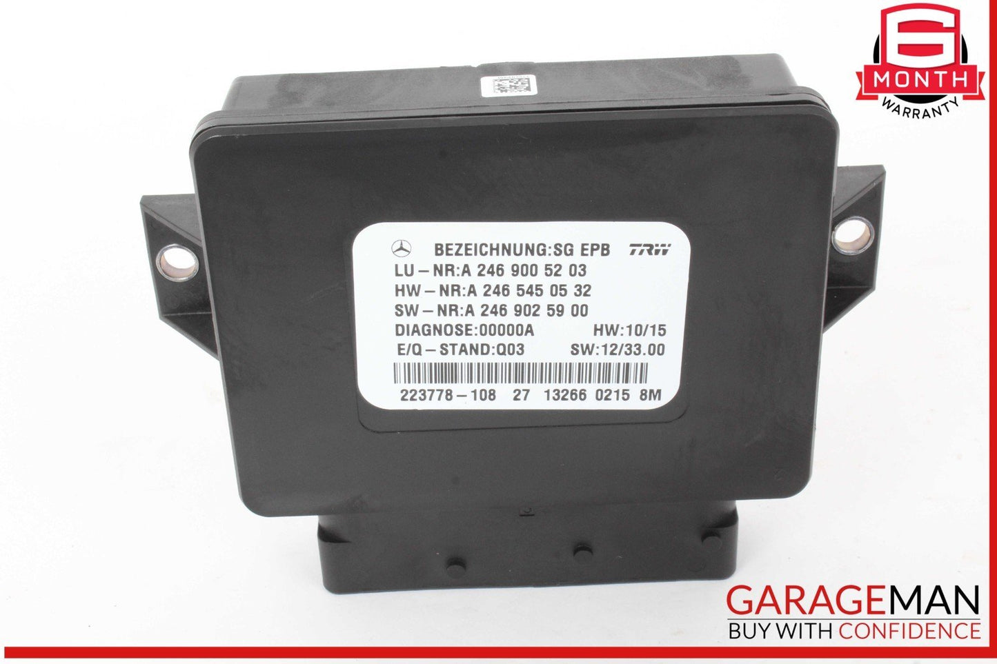 14-18 Mercedes W117 CLA250 Parking Brake Electronic Computer Control Module Unit
