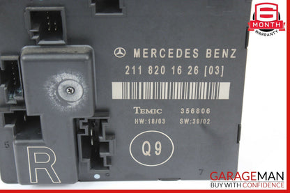 03-09 Mercedes W211 E320 E350 E55 AMG Rear Right Side Door Control Module Unit