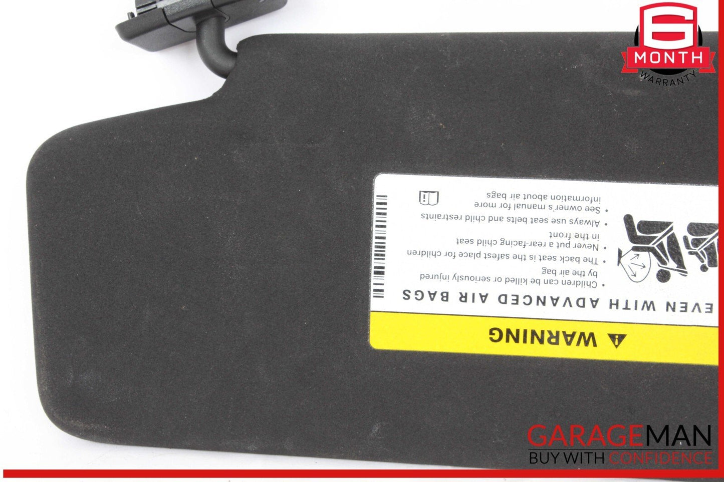 08-14 Mercedes W204 C250 C300 C350 Front Right Side Sunvisor Sun Visor Black OEM