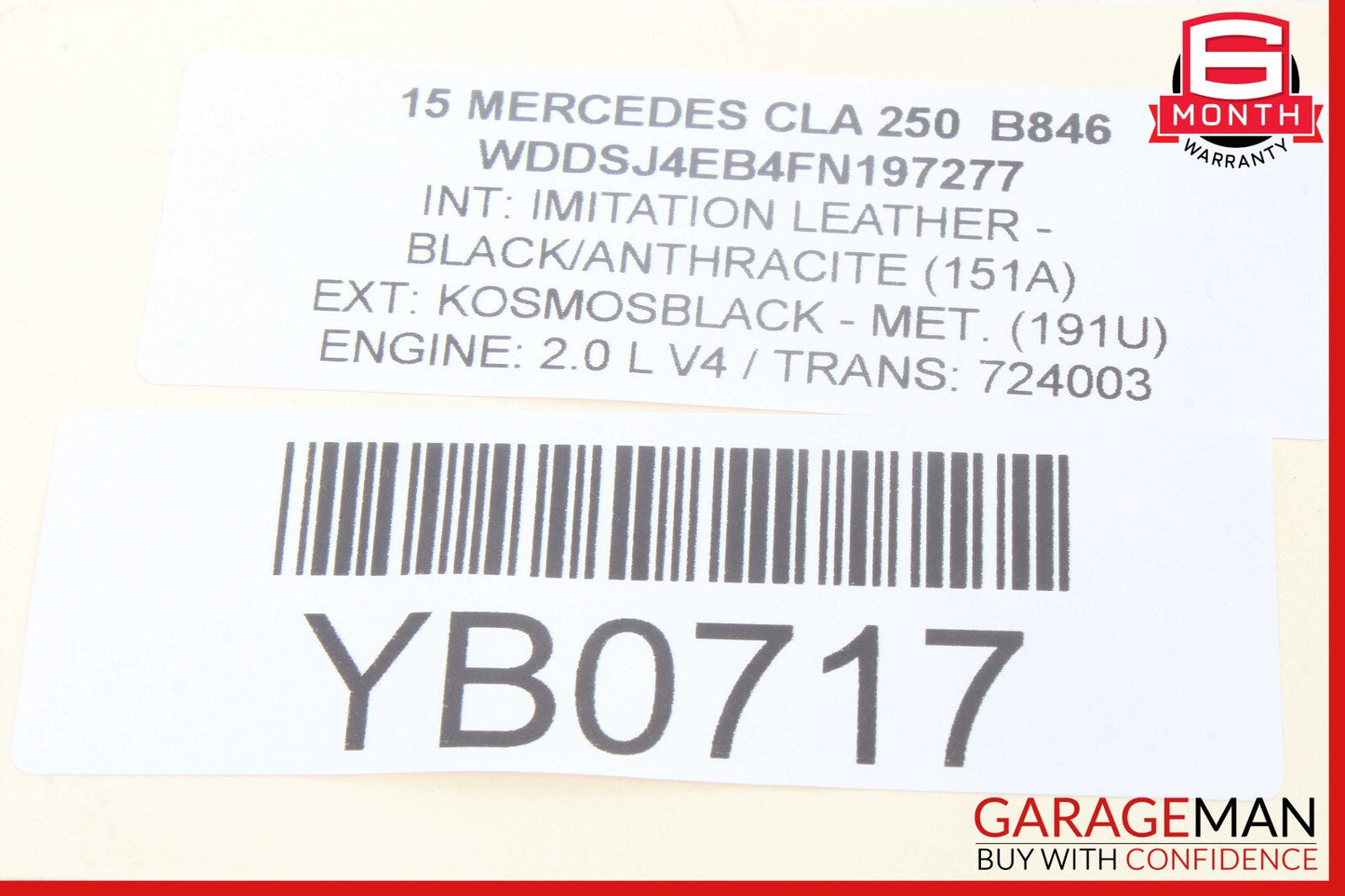 14-19 Mercedes W117 CLA250 Front Right or Left Dash AC A/C Air Vent Trim Grill