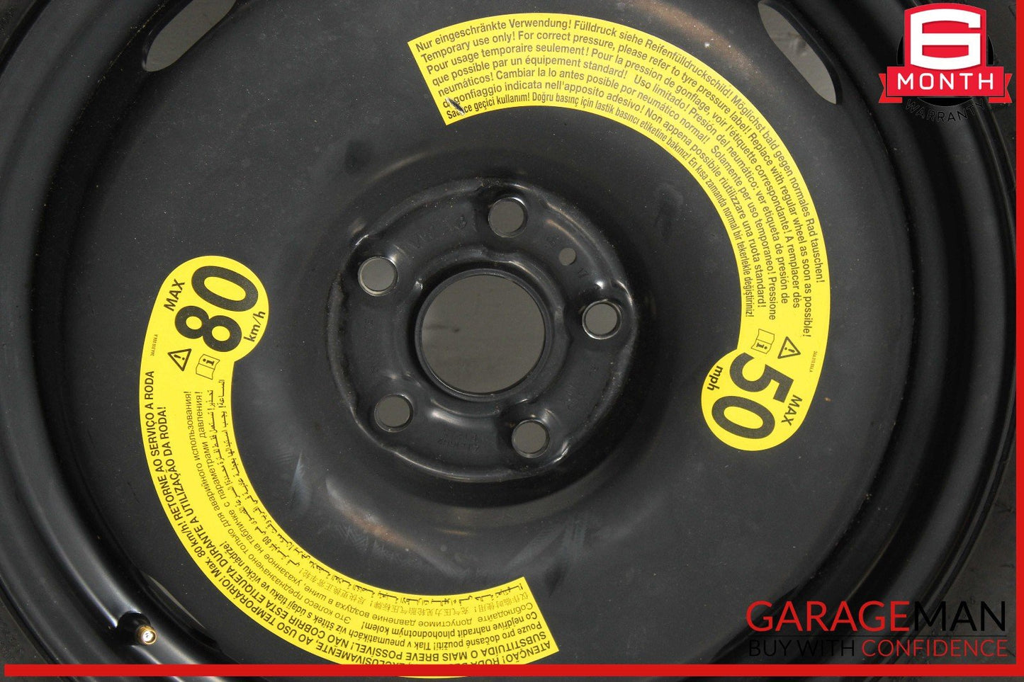 15-18 Audi Q3 Emergency Spare Tire Wheel Donut Rim R18 OEM