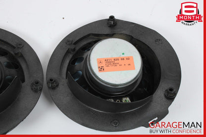 07-09 Mercedes W211 E350 Rear Left & Right Side Door Audio Sound Speakers Set