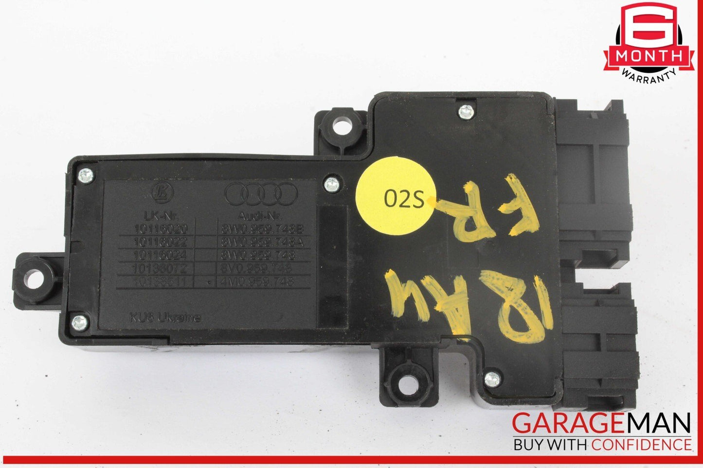 17-24 Audi A4 Front Right Passenger Side Seat Adjustment Control Switch OEM