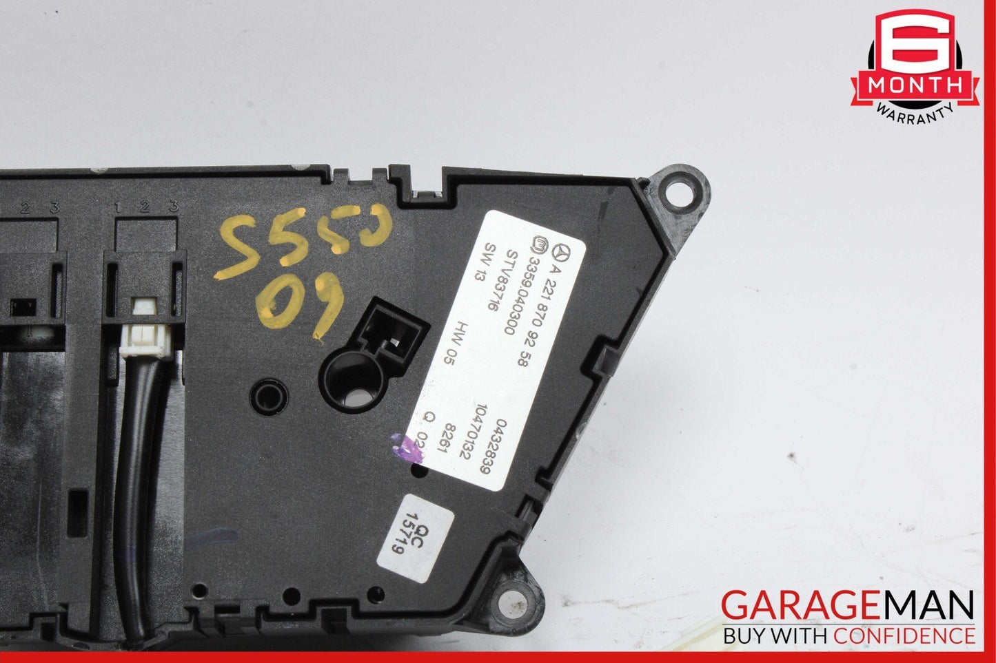 07-14 Mercedes W221 S550 CL550 Front Left Side Seat Controller Memory Switch