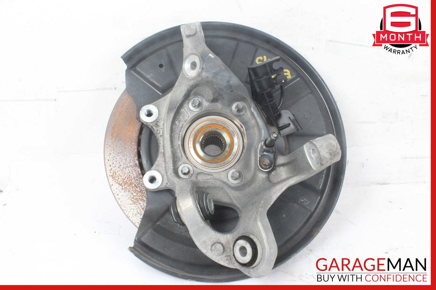 10-16 Mercedes W212 E350 Rear Right Side Spindle Knuckle Hub Brake Rotor