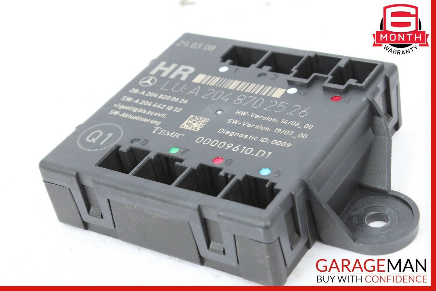08-14 Mercedes W204 C300 C350 Rear Right Side Door Controller Module Unit OEM