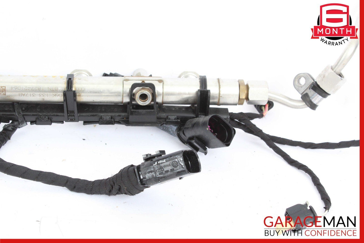 17-19 Porsche Macan 95B Fuel Injection Rail w/ Connector Wiring Harness OEM