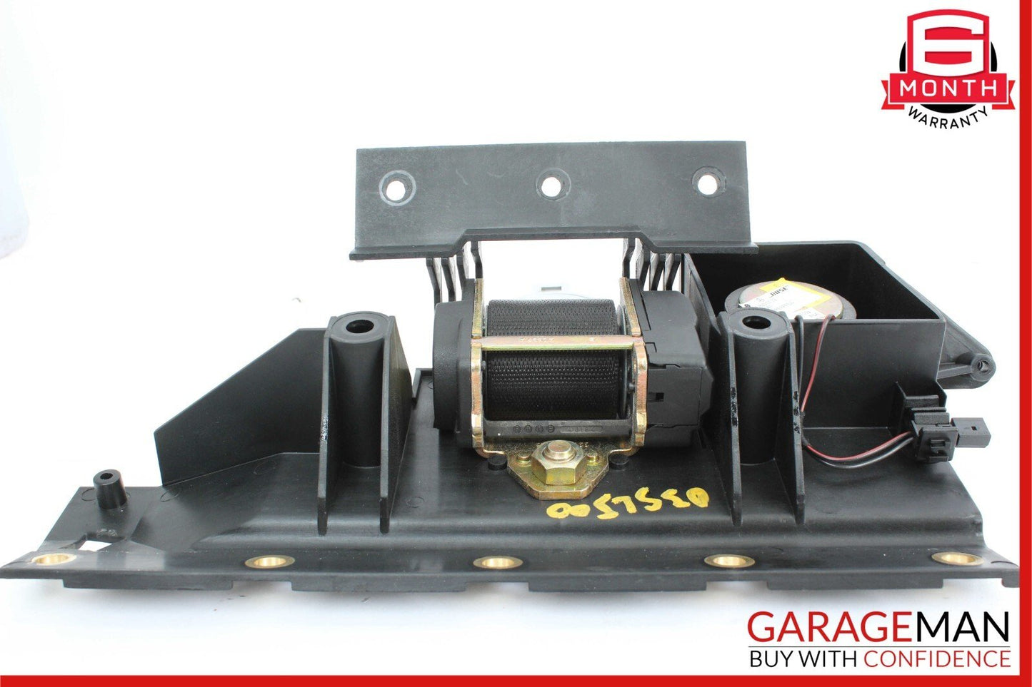 03-08 Mercedes R230 SL500 Rear Left Seat Belt Retractor Speaker Luggage Assembly