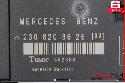 03-12 Mercedes R230 SL500 SL55 SL600 Front Right Side Door Control Module OEM