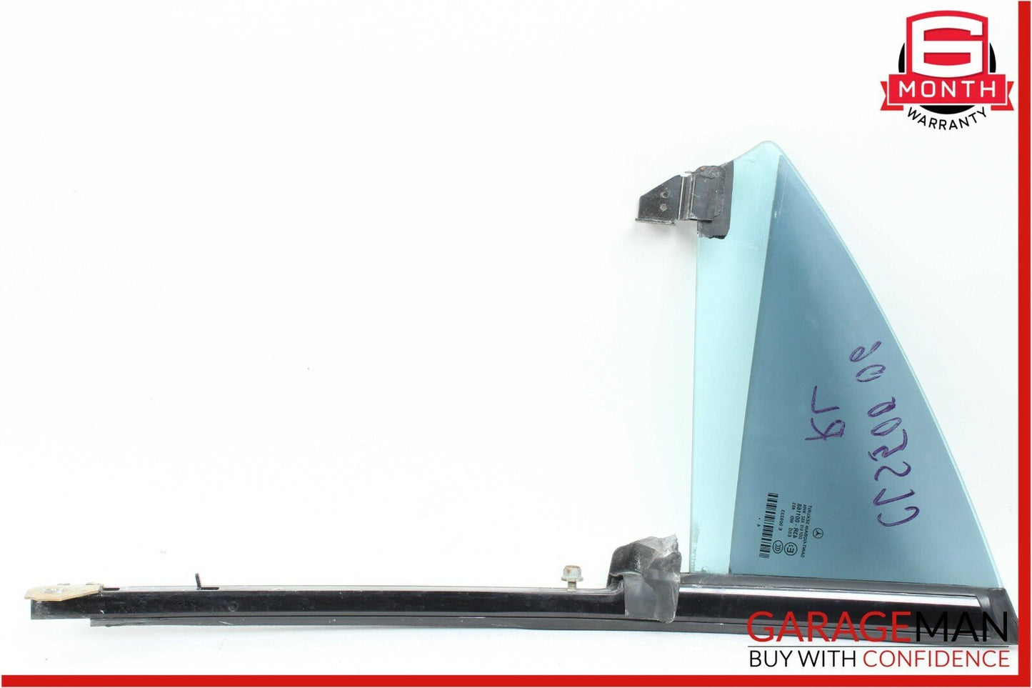 06-11 Mercedes W219 CLS500 Rear Left Quarter Door Window Glass Panel Assembly