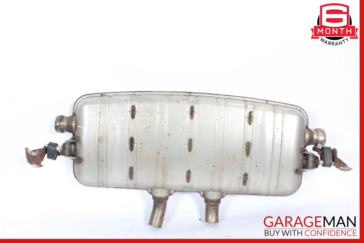 11-14 Porsche Cayenne 958 4.8L V8 Rear Complete Exhaust Muffler Tips Pipe Assy