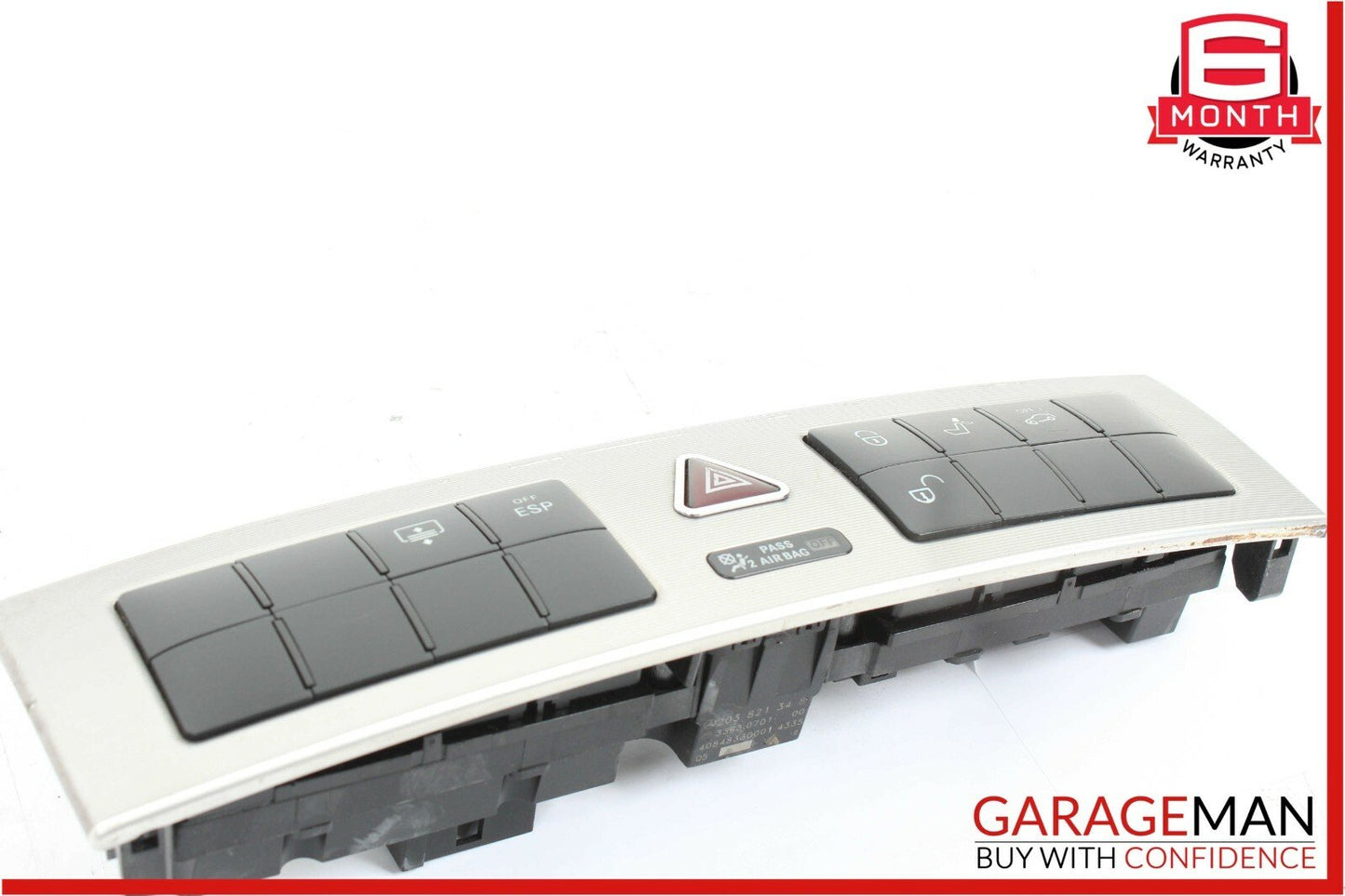 05-07 Mercedes W203 C230 C320 Dashboard Door Lock Hazard Light Control Switch