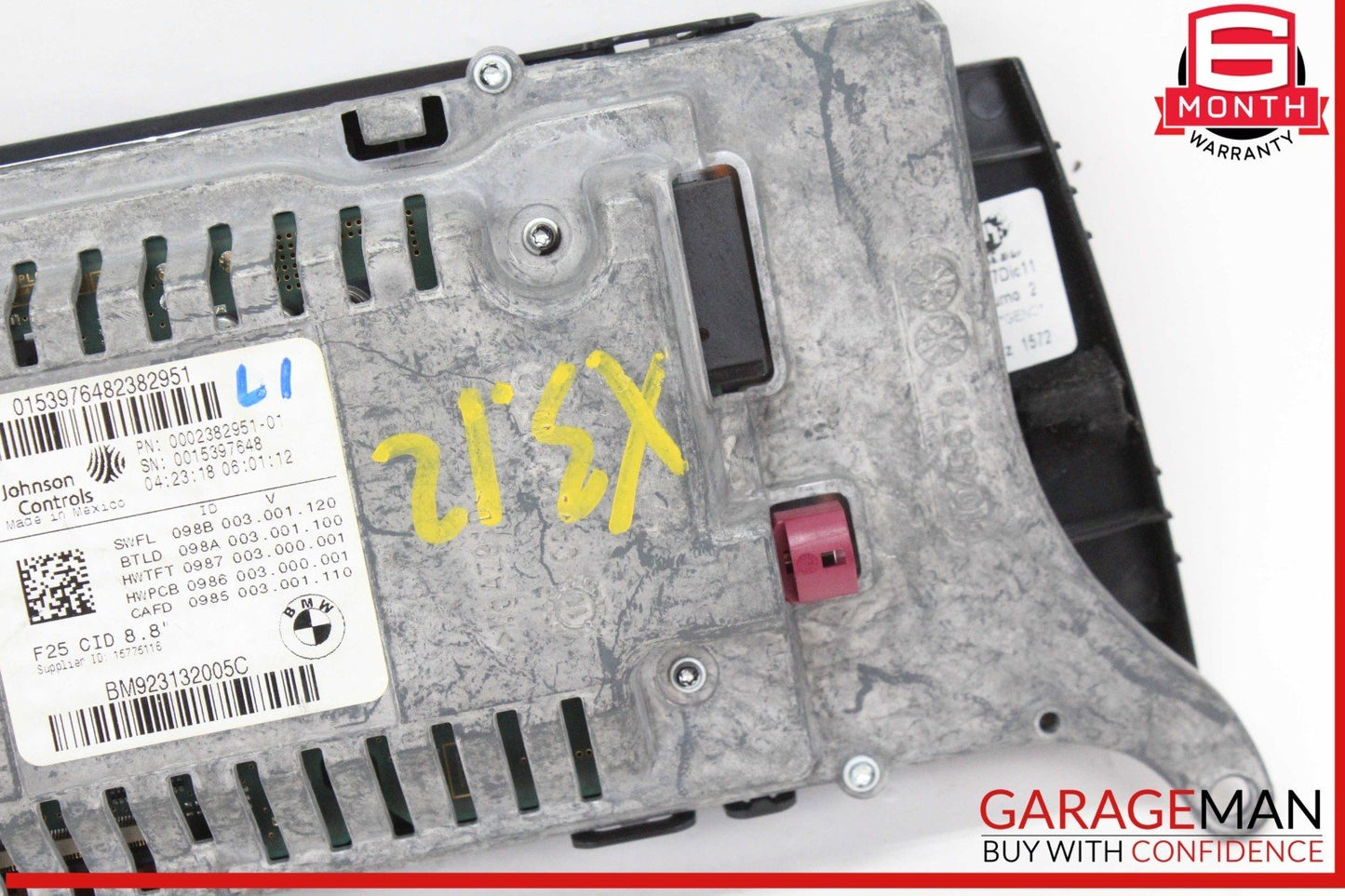 11-17 BMW X3 Dash Dashboard Radio Navigation Information Info Display Screen OEM