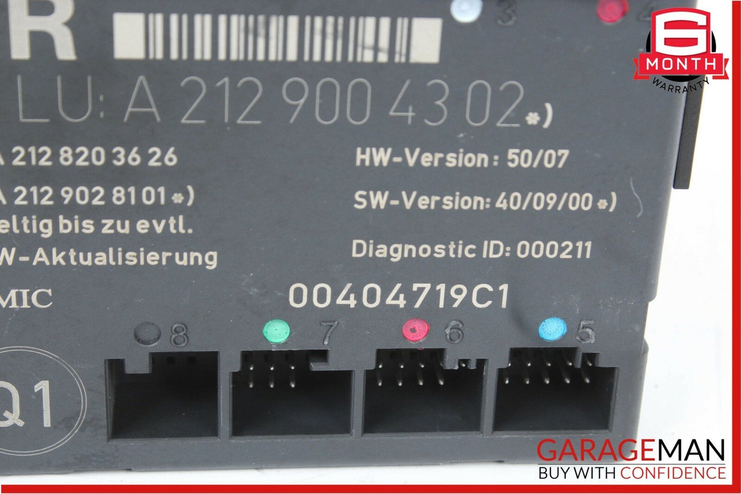 08-15 Mercedes C250 C63 AMG Front Right Passenger Side Door Control Module Unit