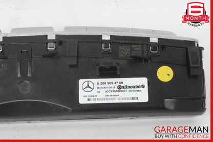 15-20 Mercedes W205 C300 C350e C400 A/C AC Heater Climate Control Switch OEM