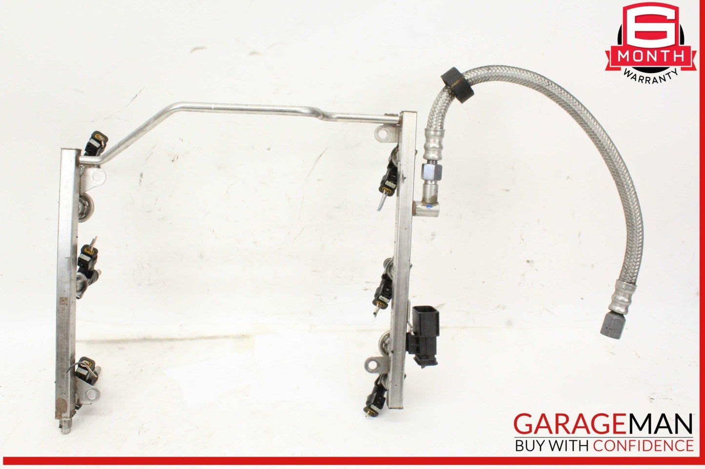 05-12 Mercedes W211 E350 SLK300 Fuel Injector Rail w/ Fuel Injectors OEM