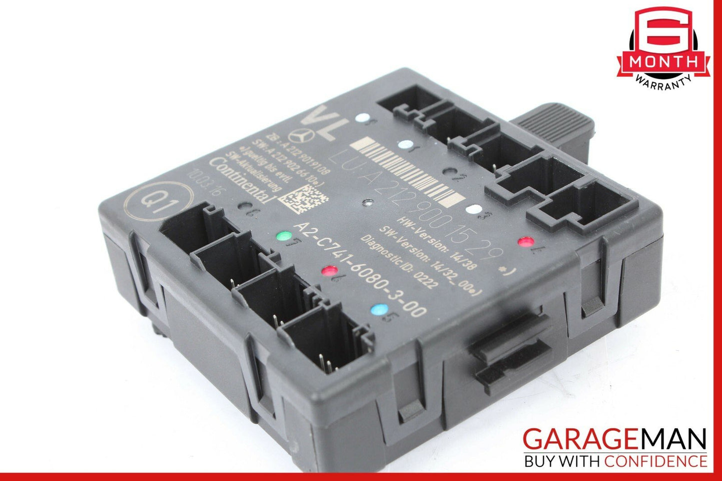 08-17 Mercedes W204 C250 Front Left Side Door Control Module 2129006318 OEM