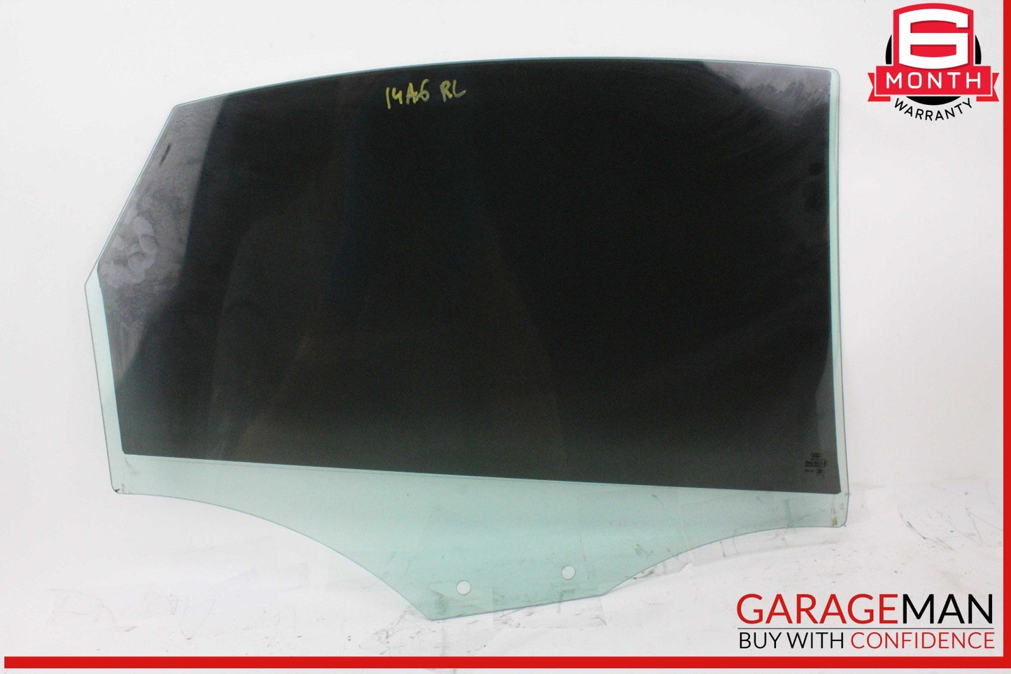 12-18 Audi A6 S6 Rear Left Driver Side Door Window Glass OEM