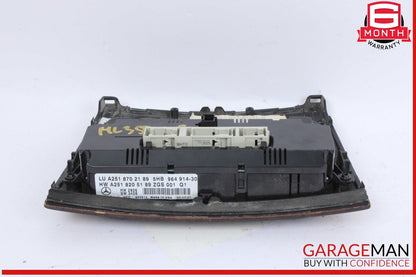 06-13 Mercedes W164 ML350 GL450 A/C AC Heater Climate Control Switch Trim OEM