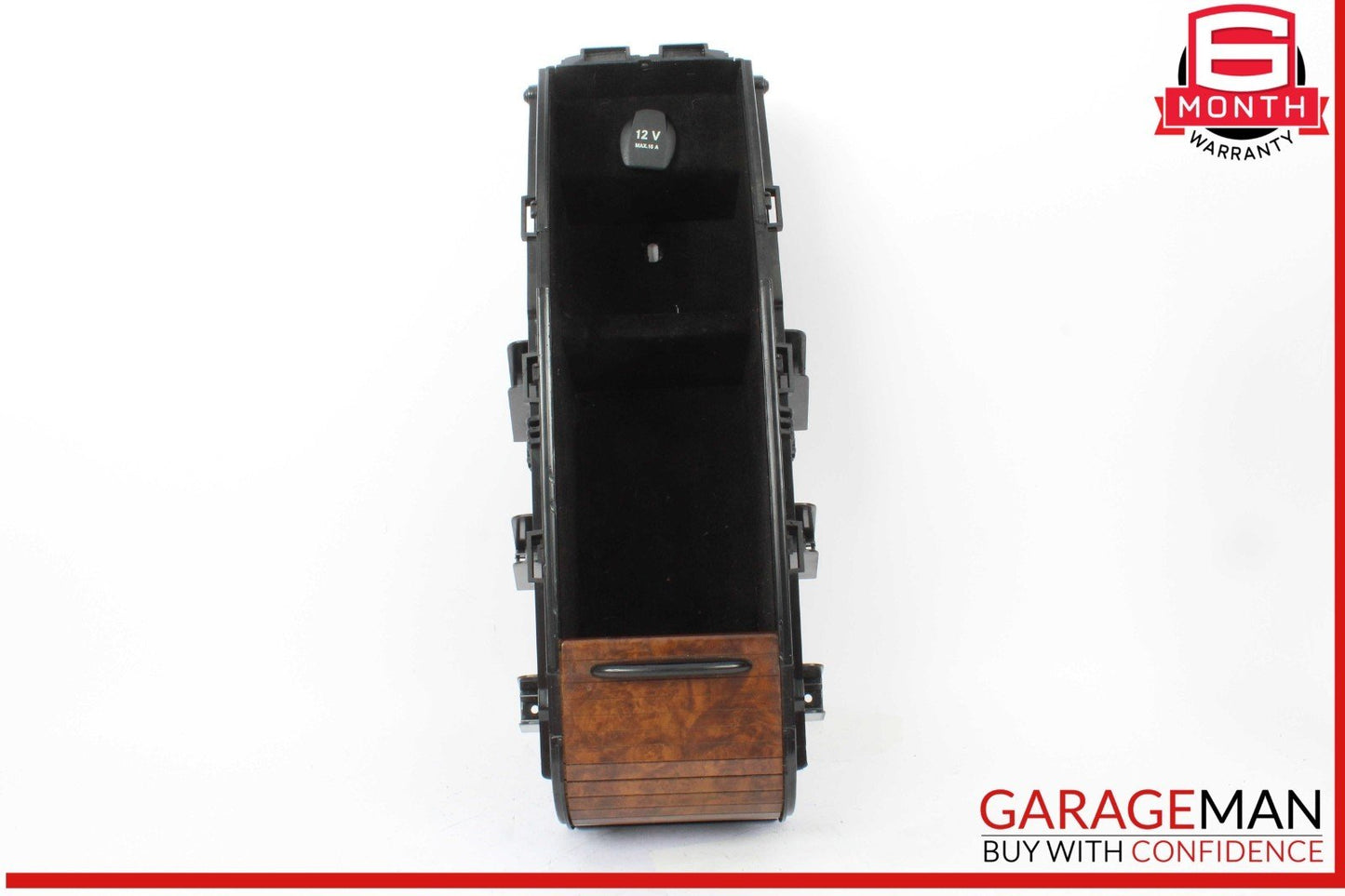 06-11 Mercedes W219 CLS500 Rear Center Console Armrest Arm Rest Wood OEM