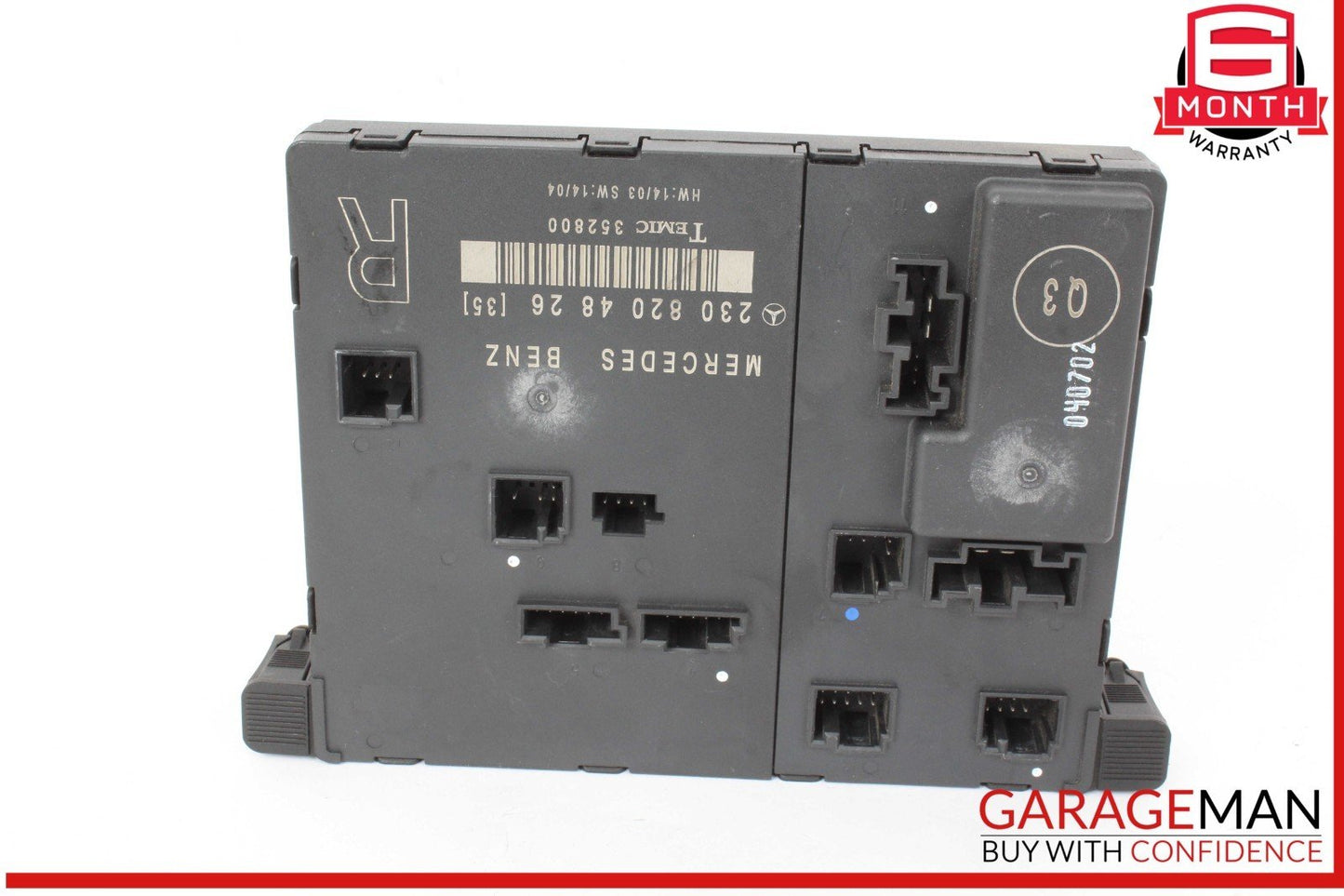 03-12 Mercedes R230 SL500 SL55 SL600 Front Right Side Door Control Module OEM