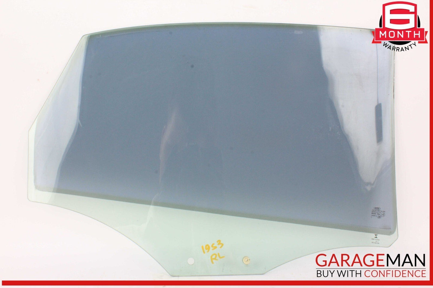 15-20 Audi S3 A3 Rear Left Driver Side Door Window Glass 8V5845205 OEM