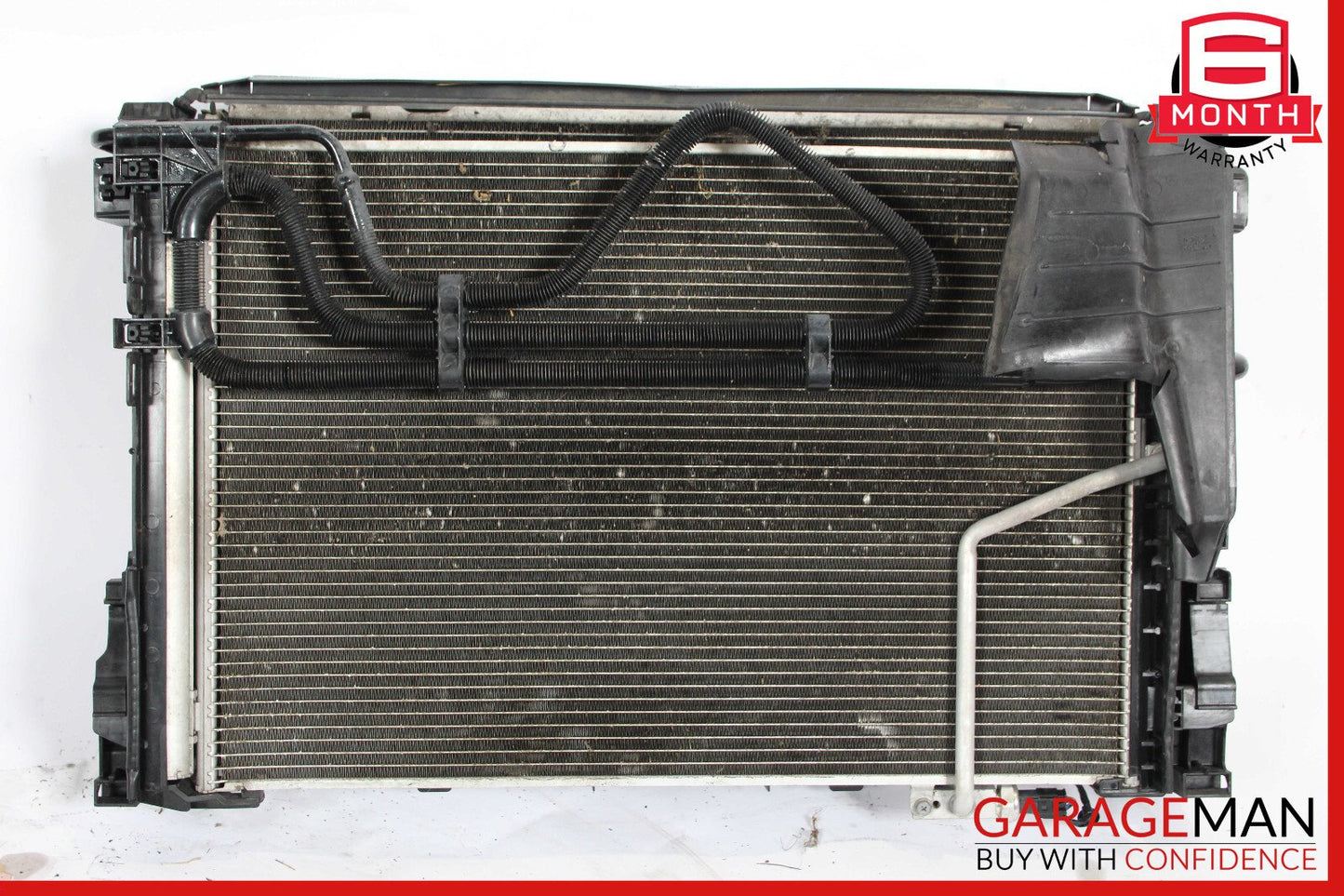 12-15 Mercedes R172 SLK250 Radiator Cooling Fan Motor AC Condenser Assy OEM