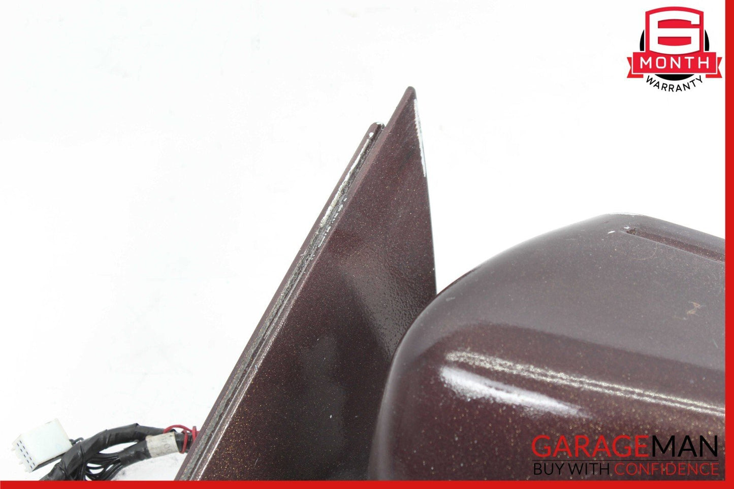 10-13 Mercedes W221 S350 S550 S63 AMG Side Rear View Door Mirror Left Driver Red