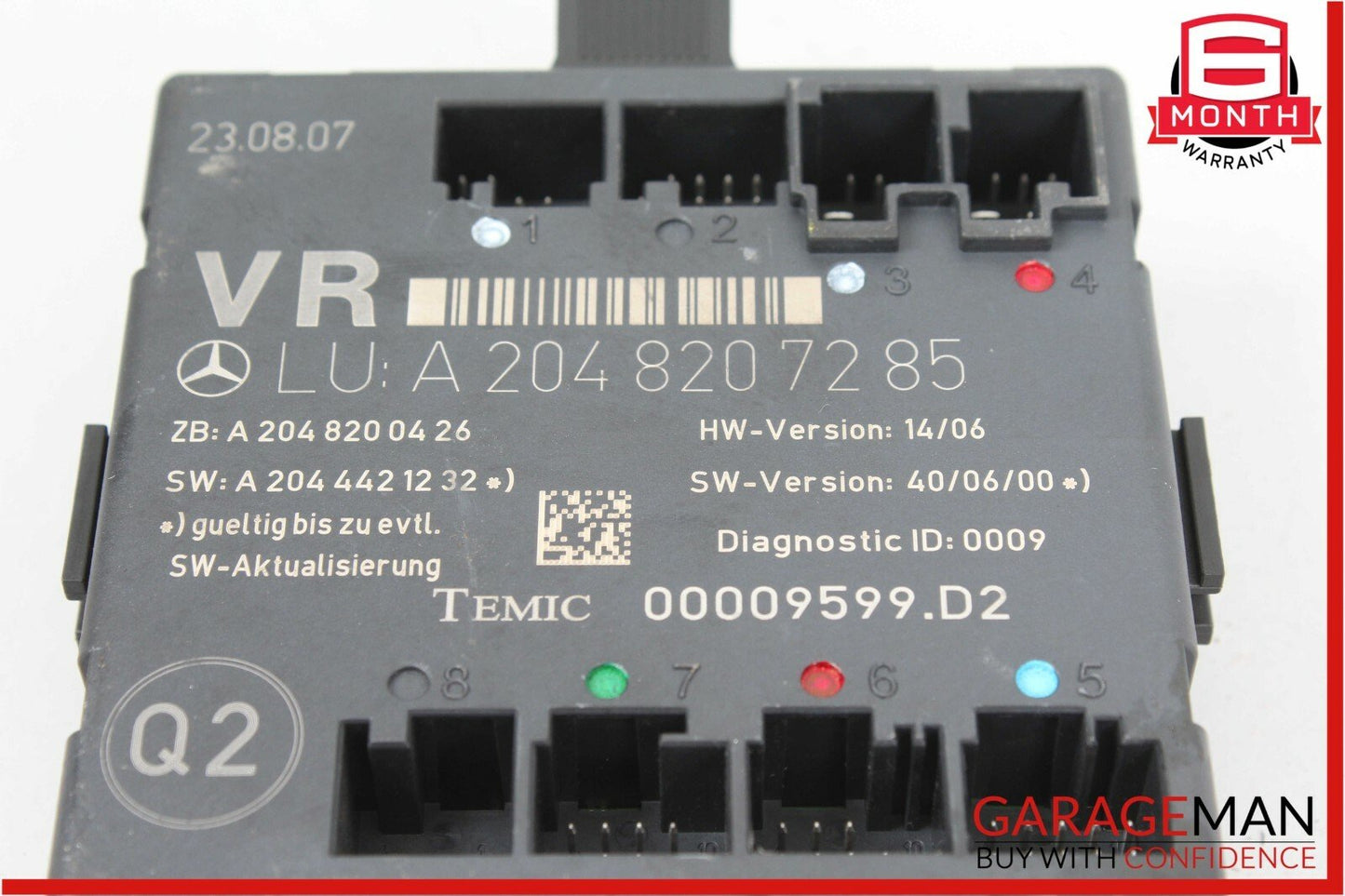 08-11 Mercedes W204 C300 C250 Front Right Passenger Side Door Control Module OEM