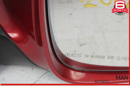 07-09 Audi Q7 Front Right Passenger Side Door Rear View Mirror Red OEM