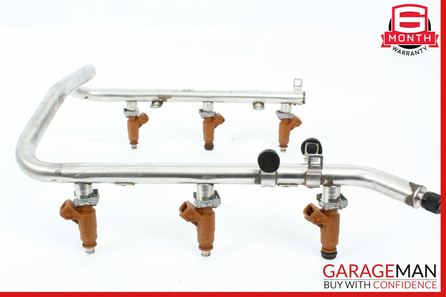 03-06 Mercedes W163 ML350 S350 Fuel Injection Rail Line w/ Injectors OEM