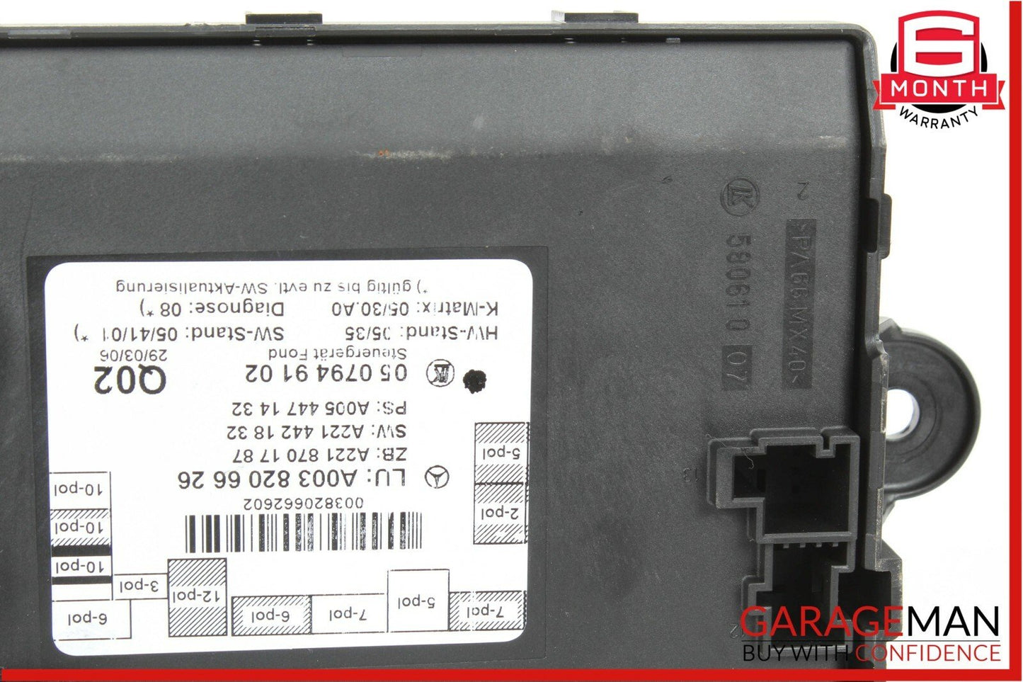 07-09 Mercedes W221 S550 Rear Right or Left Side Door Controller Module Unit OEM