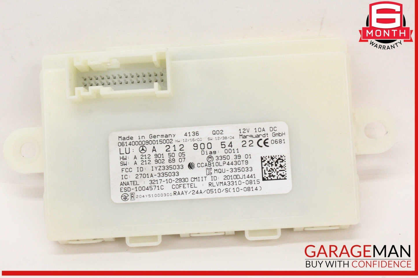 13-20 Mercedes W212 E350 GL450 CLA250 SL550 Keyless Go Entry Control Module OEM