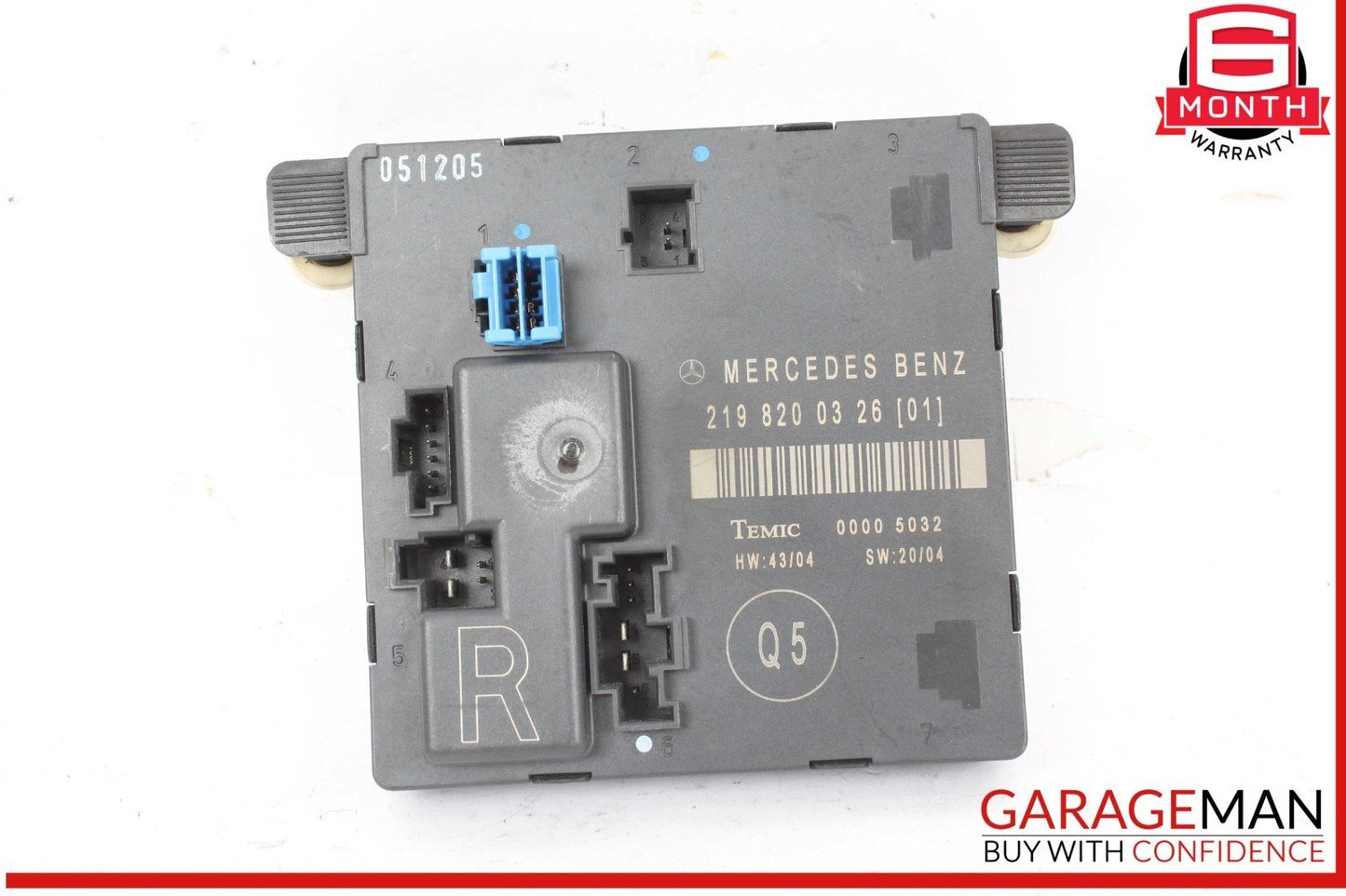 06-11 Mercedes W219 CLS500 CLS55 Rear Right Door Control Module 2198200326