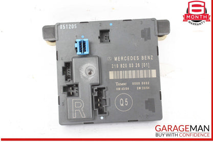 06-11 Mercedes W219 CLS500 CLS55 Rear Right Door Control Module 2198200326