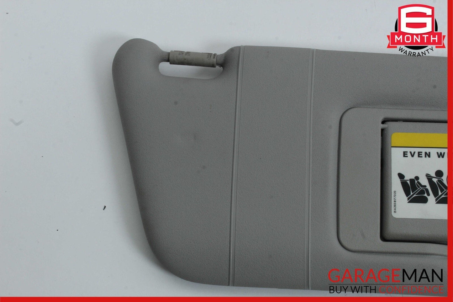 01-07 Mercedes W203 C230 C32 AMG Front Right Side Sunvisor Sun Visor Grey OEM
